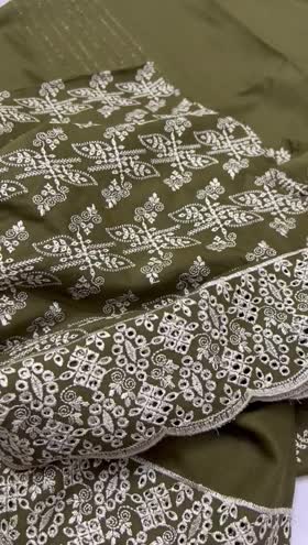 Rs 4850 Waniya Dhanak Chikankari 3pc Wool Shawl Rs 4850 Waniya Dhanak Chikankari 3pc Wool Shawl